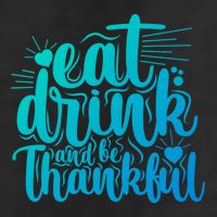 Eat And Be Thankful Funny Saying Gift 11oz C Handle Ceramic Mug