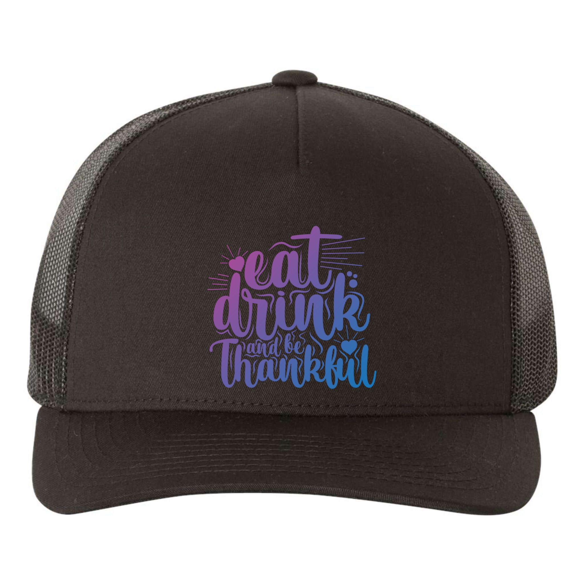 Eat And Be Thankful Funny Saying Gift Yupoong Adult 5-Panel Trucker Hat