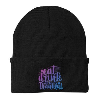 Eat And Be Thankful Funny Saying Gift Beanie