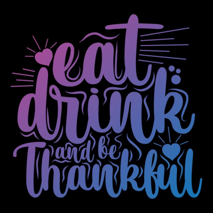 Eat And Be Thankful Funny Saying Gift Flat Bill Trucker Hat