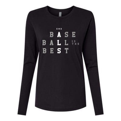 End ALS Baseball Is The Best Baseball Lover Baseball Team Womens Cotton Relaxed Long Sleeve T-Shirt