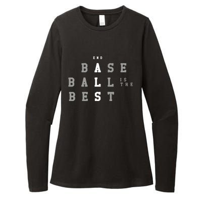 End ALS Baseball Is The Best Baseball Lover Baseball Team Womens CVC Long Sleeve Shirt