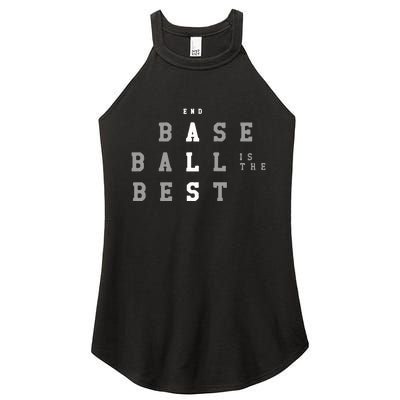 End ALS Baseball Is The Best Baseball Lover Baseball Team Women's Perfect Tri Rocker Tank