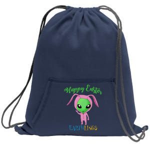 Easter Alien Bunny Costume For Sweatshirt Cinch Pack Bag