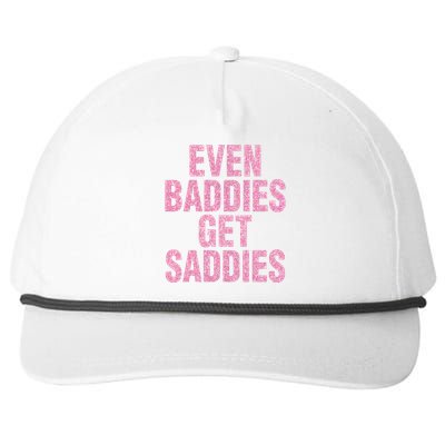 Even A Baddie Gets Saddies Snapback Five-Panel Rope Hat