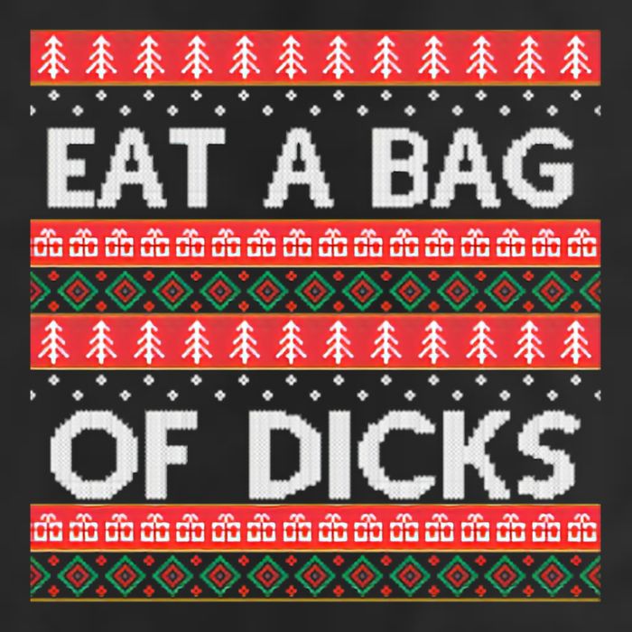Eat A Bag Of Dicks Ugly Christmas1 11oz C Handle Ceramic Mug