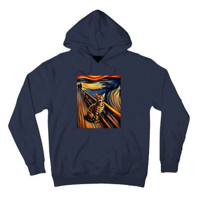 Expressionist Artsy Bengal Cat Artistic Bengal Cat Tall Hoodie