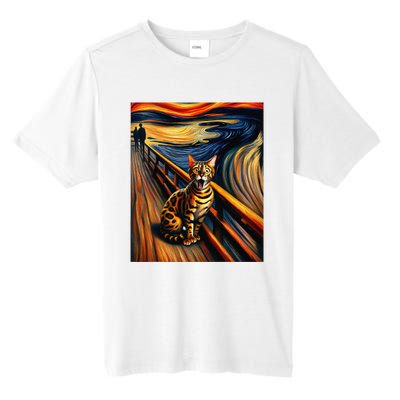 Expressionist Artsy Bengal Cat Artistic Bengal Cat Tall Fusion ChromaSoft Performance T-Shirt