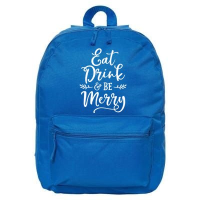 Eat And Be Merry Christmas Ing Squad Cool Gift 16 in Basic Backpack