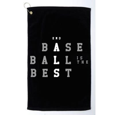 End ALS Baseball Is The Best Baseball Lover Baseball Team Golf Towel