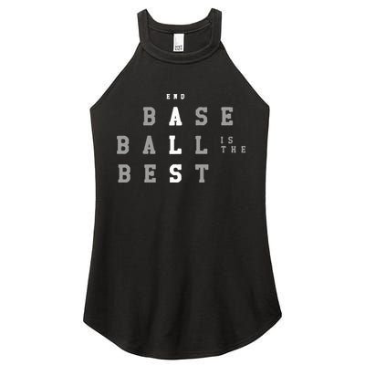 End ALS Baseball Is The Best Baseball Lover Baseball Team Women's Perfect Tri Rocker Tank