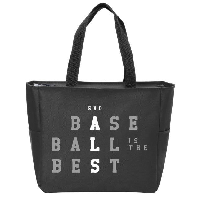 End ALS Baseball Is The Best Baseball Lover Baseball Team Zip Tote Bag