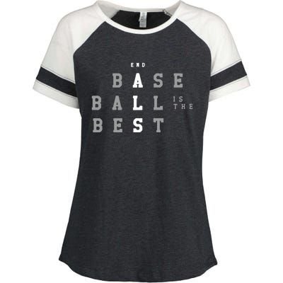 End ALS Baseball Is The Best Baseball Lover Baseball Team Enza Ladies Jersey Colorblock Tee