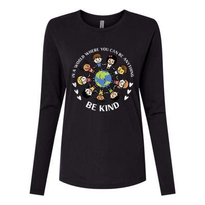 Earth Anti Bullying Unity Day Orange Womens Cotton Relaxed Long Sleeve T-Shirt