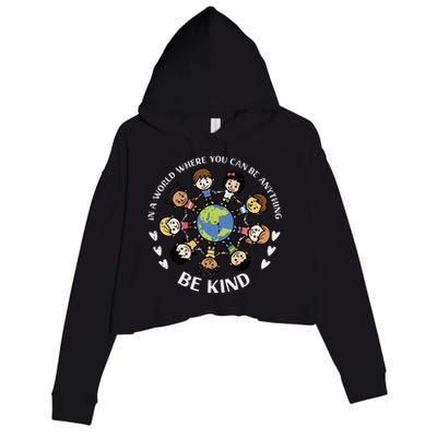 Earth Anti Bullying Unity Day Orange Crop Fleece Hoodie