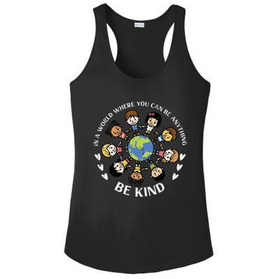 Earth Anti Bullying Unity Day Orange Ladies PosiCharge Competitor Racerback Tank