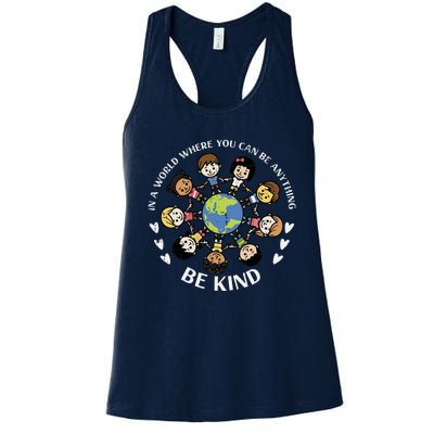 Earth Anti Bullying Unity Day Orange Women's Racerback Tank