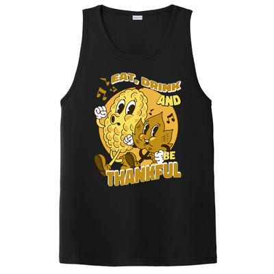 Eat And Be Thankful Season Thanksgiving Gift PosiCharge Competitor Tank