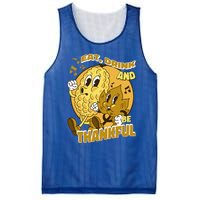 Eat And Be Thankful Season Thanksgiving Gift Mesh Reversible Basketball Jersey Tank