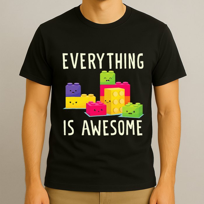 EverythingS Awesome Building Blocks Puzzle T-Shirt