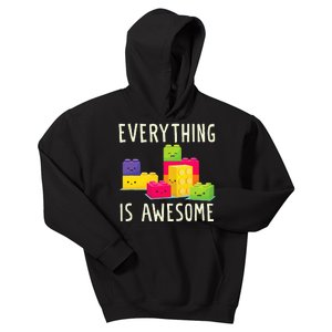 EverythingS Awesome Building Blocks Puzzle Kids Hoodie