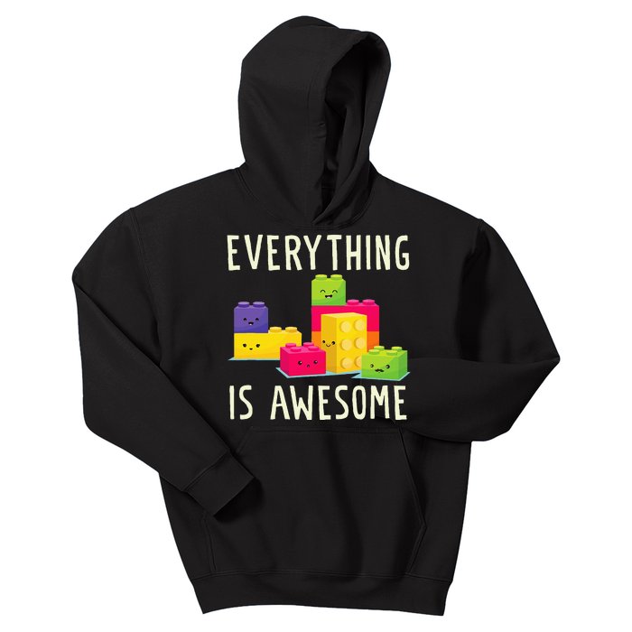 EverythingS Awesome Building Blocks Puzzle Kids Hoodie