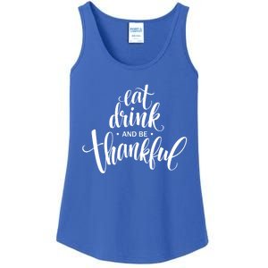 Eat And Be Thankful Thanksgiving Day Turkey Mexican Gift Ladies Essential Tank