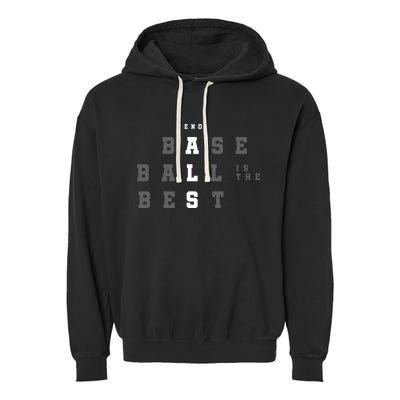 End ALS Baseball Is The Best Baseball Lover Baseball Team Garment-Dyed Fleece Hoodie