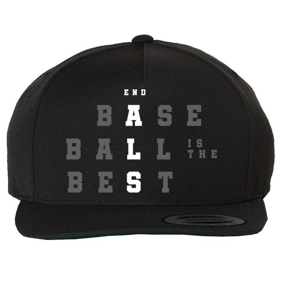 End ALS Baseball Is The Best Baseball Lover Baseball Team Wool Snapback Cap