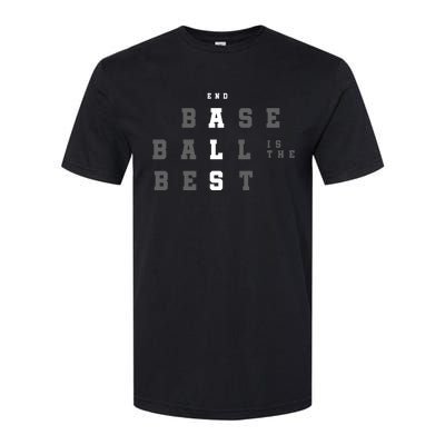 End ALS Baseball Is The Best Baseball Lover Baseball Team Softstyle CVC T-Shirt