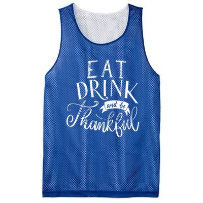 Eat And Be Thankful Gift Mesh Reversible Basketball Jersey Tank