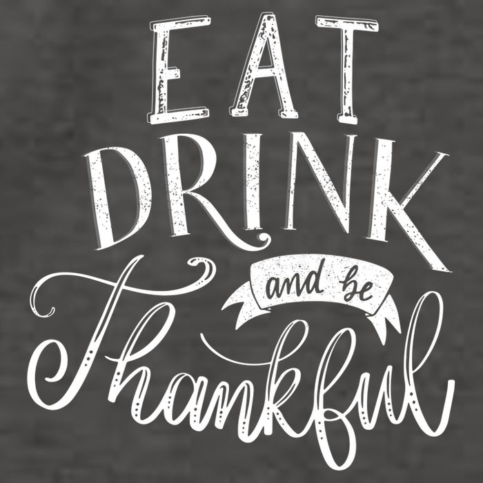 Eat And Be Thankful Gift Vector Backpack