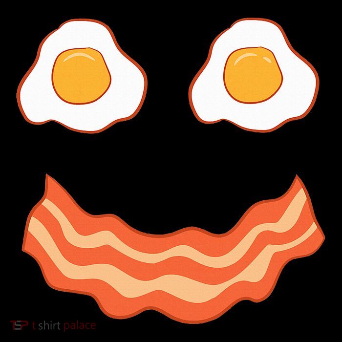Egg And Bacon Egg And Bacon Face Brunch Breakfast USA-Made Doggie Bandana
