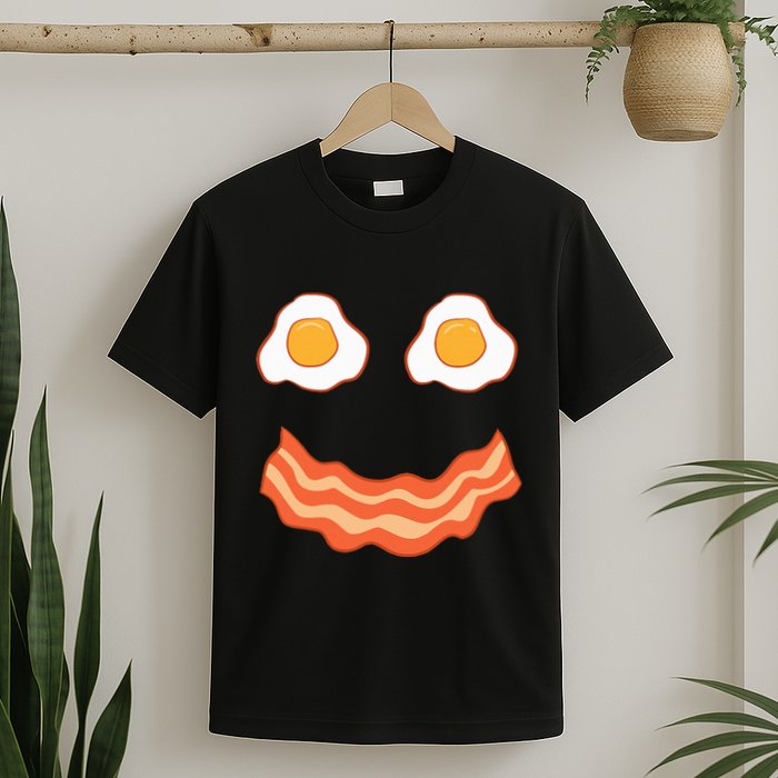 Egg And Bacon Egg And Bacon Face Brunch Breakfast T-Shirt