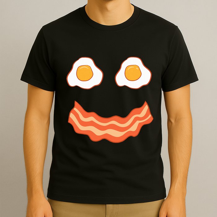 Egg And Bacon Egg And Bacon Face Brunch Breakfast T-Shirt