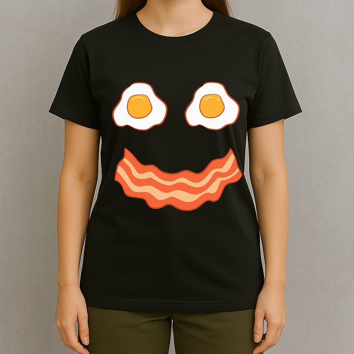 Egg And Bacon Egg And Bacon Face Brunch Breakfast T-Shirt