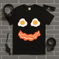 Egg And Bacon Egg And Bacon Face Brunch Breakfast T-Shirt