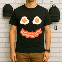 Egg And Bacon Egg And Bacon Face Brunch Breakfast T-Shirt