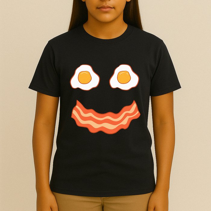 Egg And Bacon Egg And Bacon Face Brunch Breakfast T-Shirt