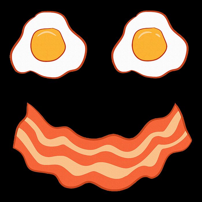 Egg And Bacon Egg And Bacon Face Brunch Breakfast T-Shirt