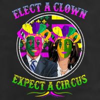Elect A Clown Expect A Circus Funny Anti Biden Mardi Gras 15oz Campfire Ceramic Mug
