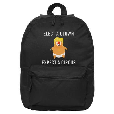Elect A Clown Expect A Circus 16 in Basic Backpack