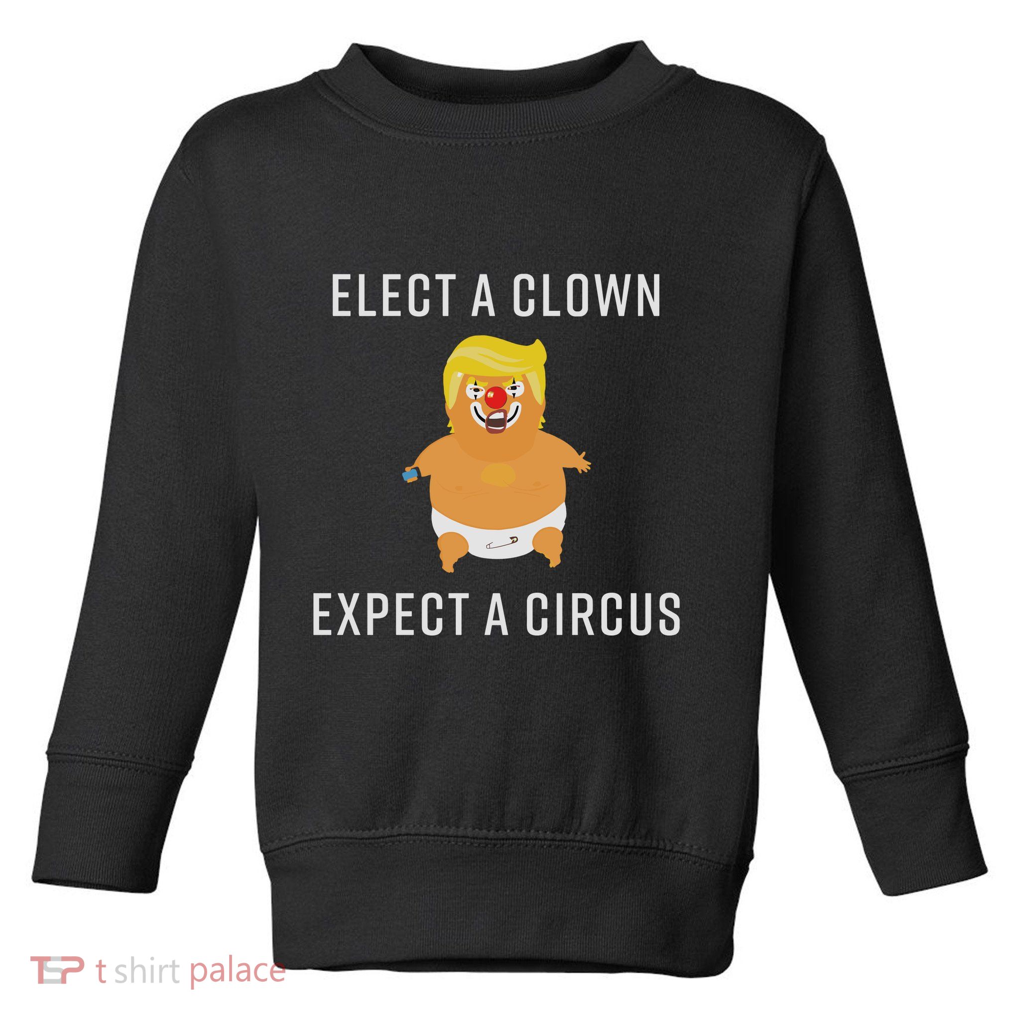 Elect A Clown Expect A Circus Toddler Sweatshirt