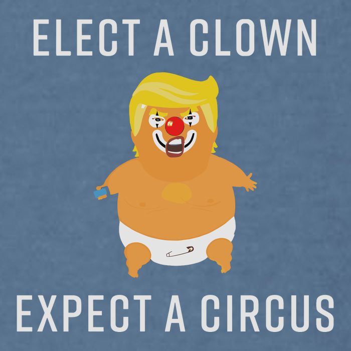 Elect A Clown Expect A Circus Garment-Dyed Sweatshirt