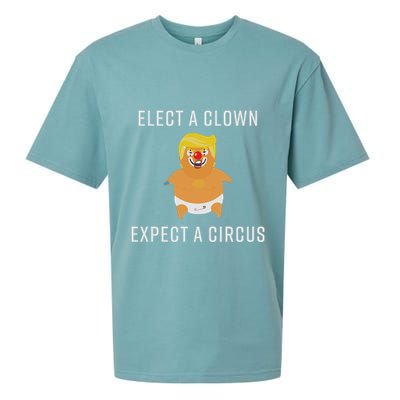 Elect A Clown Expect A Circus Sueded Cloud Jersey T-Shirt