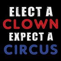 Elect A Clown Expect A Circus Design Anti Trump Wool Snapback Cap