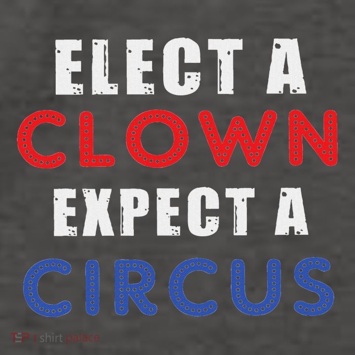 Elect A Clown Expect A Circus Design Anti Trump Vector Backpack