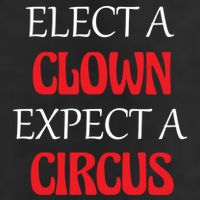 Elect A Clown Expect A Circus Funny Anti President Biden Meaningful Gift 7 Panel Mesh Trucker Snapback Hat