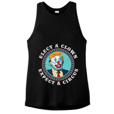 Elect A Clown Expect A Circus Anti Trump Ladies PosiCharge Tri-Blend Wicking Tank