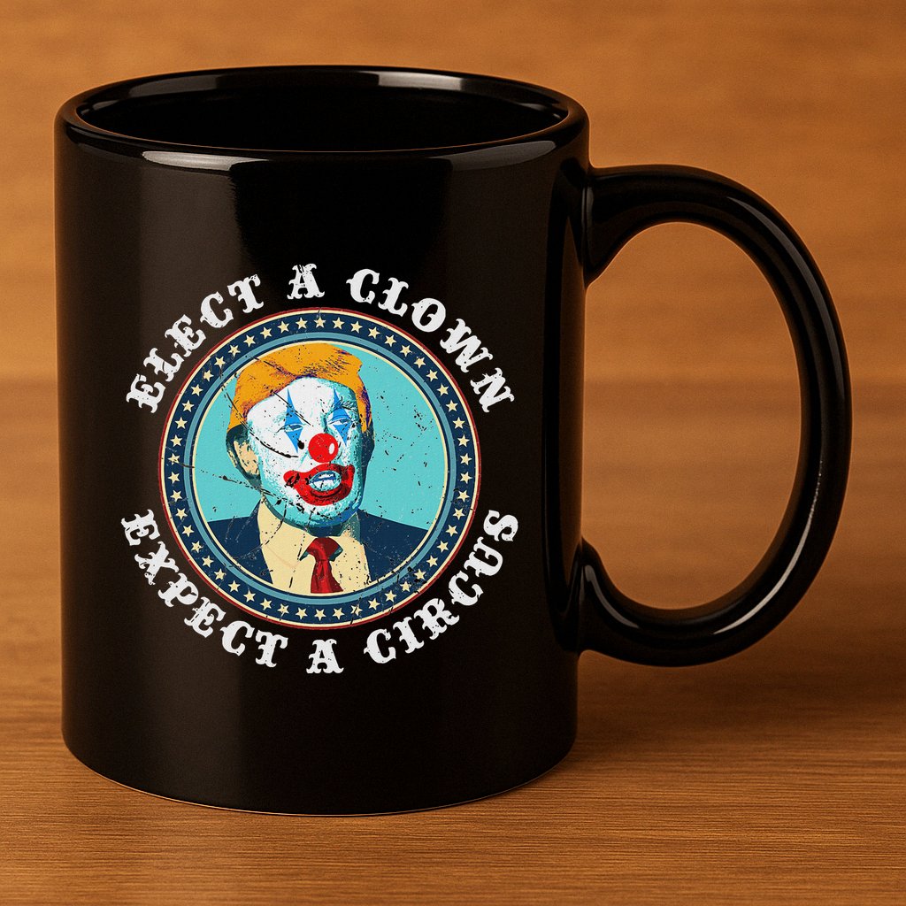 Elect A Clown Expect A Circus Anti Trump 11oz C Handle Ceramic Mug